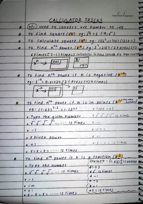 First page of Calculator tricks for QA
