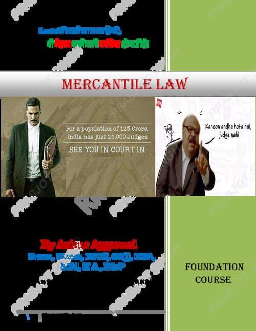 First page of BUSINESS LAWS ( Ankur Aggarwal ).pdf