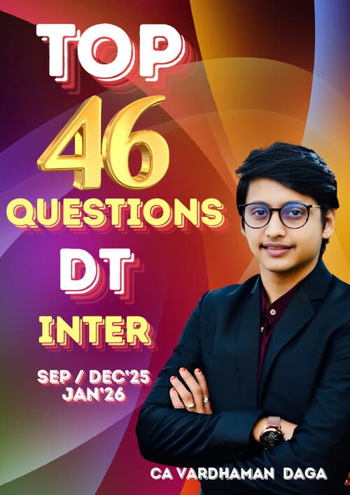 First page of Top 46 Questions by CA Vardhman Daga