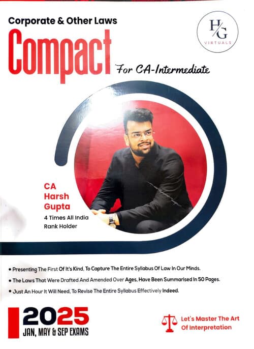 First page of Corporate & Other Law Summary book by Harsh Gupta sir