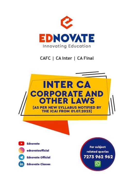 First page of Here the full pdf of corporate and other law which include MODULE PYP MTP and RTP. Happy learning.