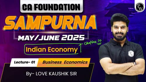 First page of Indian economy notes by love sir