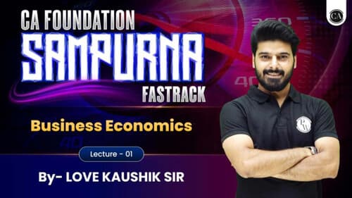 First page of Nature of economics notes by love kaushik sir