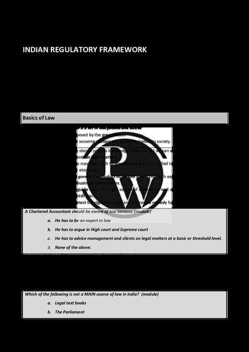 First page of Law ch 1 short notes by pw