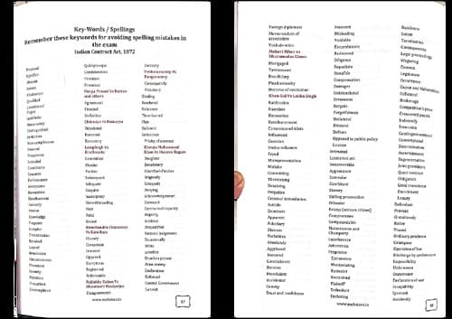 First page of Keywords of law