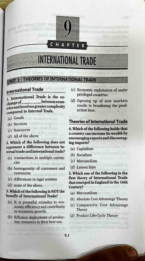 First page of Cracker of economics Ch 9 international trade