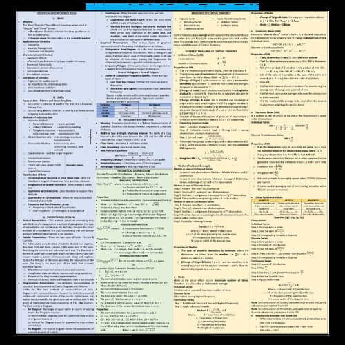 First page of Statistics chart