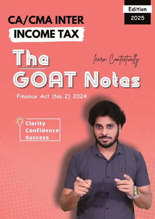 First page of CA|CMA INTER Goat Notes by RAM HARSHA sir