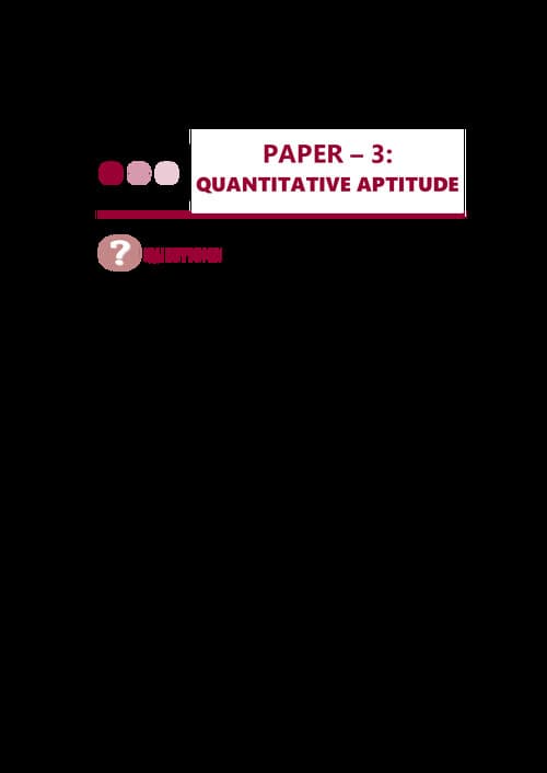 First page of Quantitative aptitude RTP sep 2025