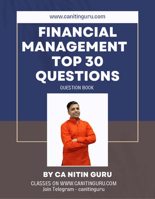 First page of FM TOP 30 QUESTIONS BOOK by CA Nitin Guru ca inter