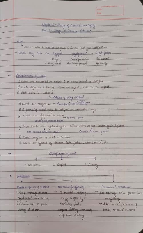 First page of Theory of demand and supply: PART 2