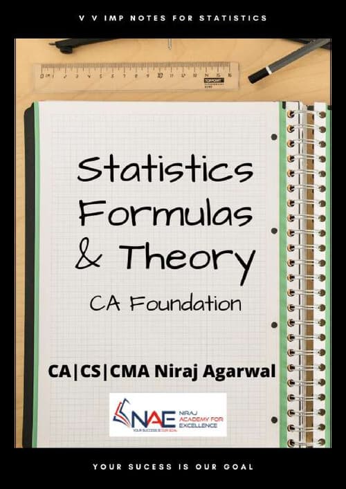 First page of Statistics all formulas Quant aptitude