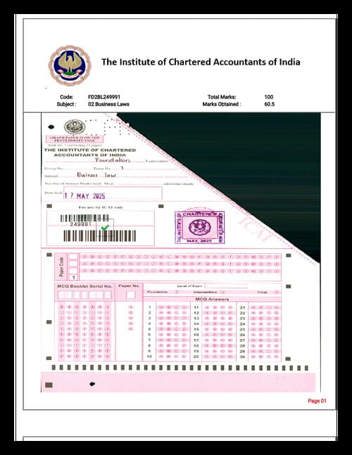 First page of Law may 25 answer sheet copy