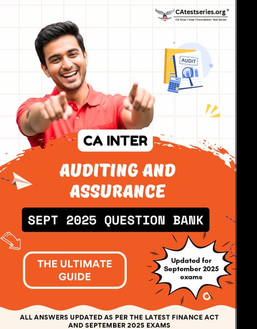 First page of Audit question bank