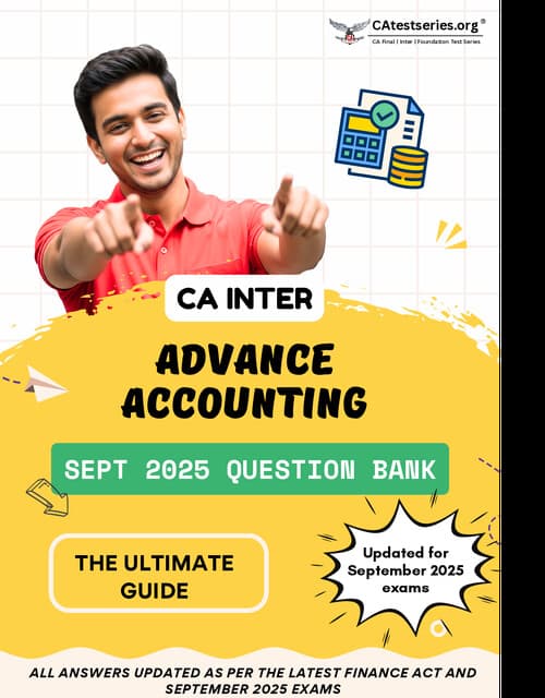 First page of Advance account ca inter sep25 question bank