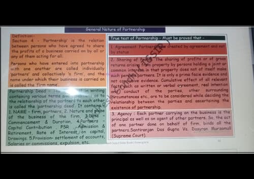 First page of Business law ig sir notes