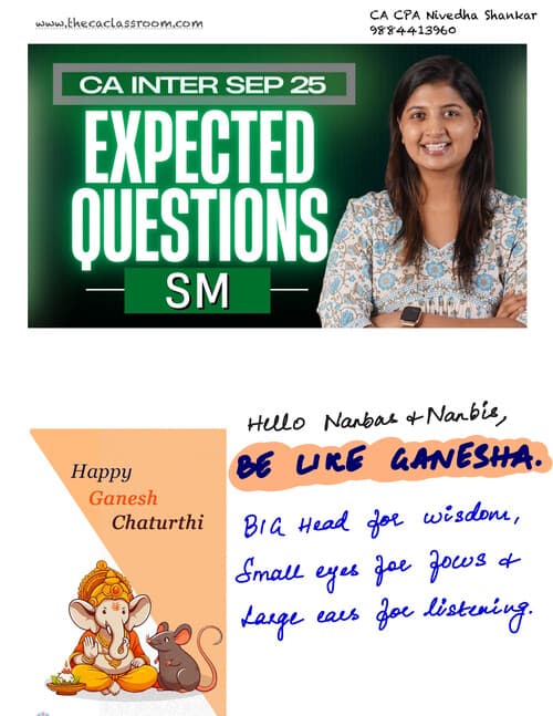 First page of Sep 25 SM expected questions
