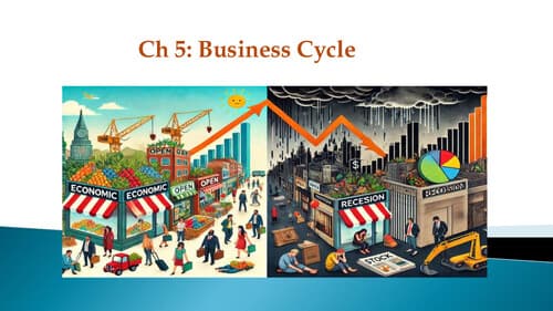 First page of Business Economics 5. Business Cycles beautiful notes