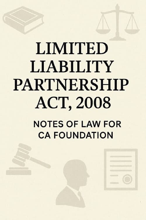 First page of LLP ACT, 2008 , handwritten notes, CJ sir style...