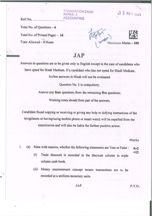 First page of Account may 2025