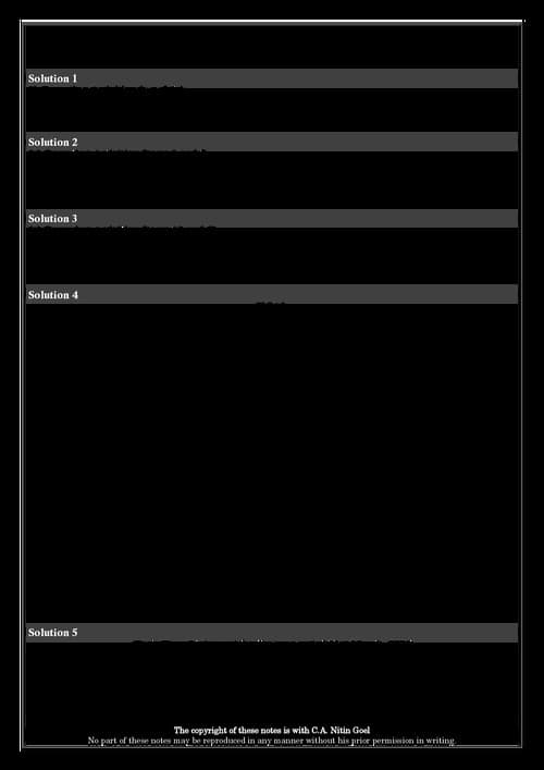 First page of Cash flow statement practice questions of nitin goel sir.