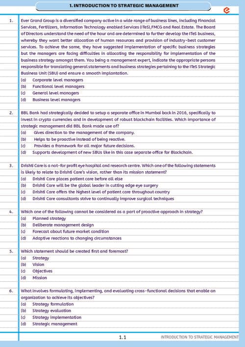 First page of Ednovate sm MCQ