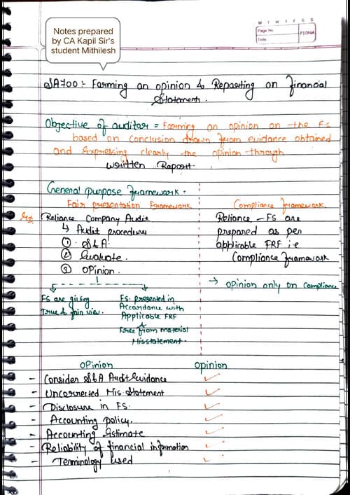 First page of SA 700 series.