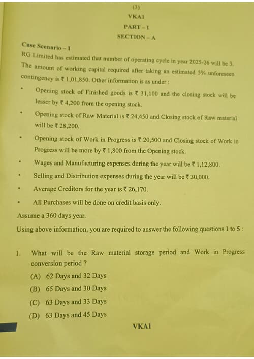 First page of FM SM Sept 2025 Question Paper (MCQ+ Descriptive)