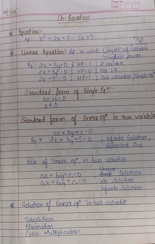 First page of These are hand written by me may be it is helpful for you