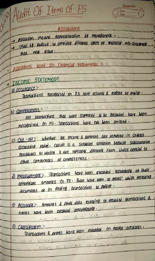First page of Audit chapter 10