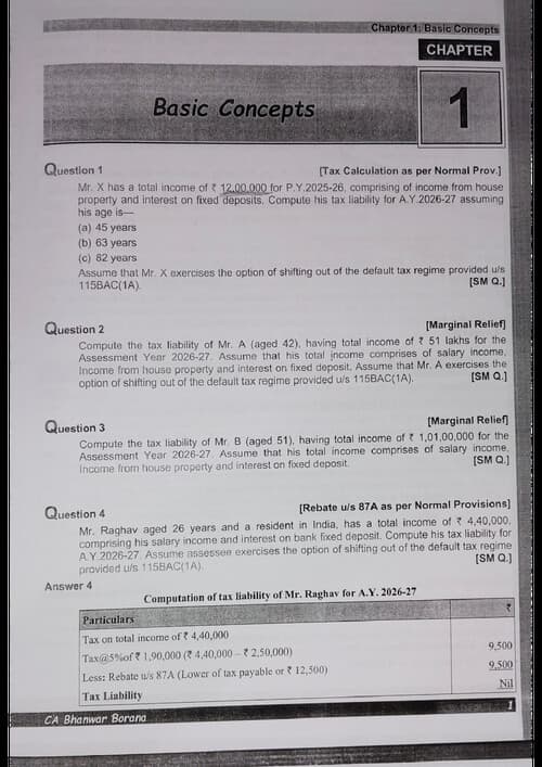 First page of DT Basic concepts (BB Sir Que Book) for May 26