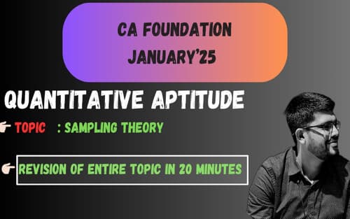 First page of Sampling theory