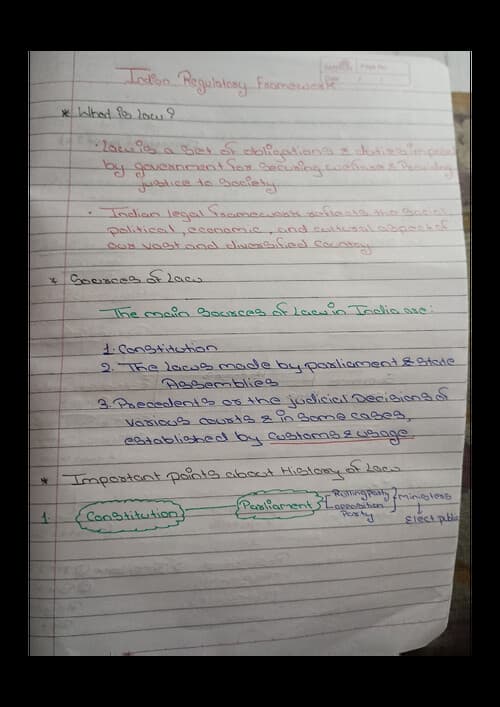 First page of These notes help you to study You like the notes then share like and comment Law chapter 1 IRF