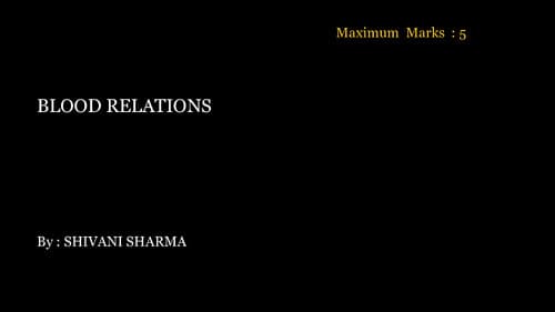First page of QA. LR (Blood relations )