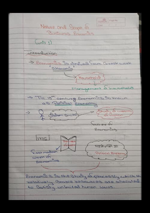 First page of Economic chapter 1 Easy language