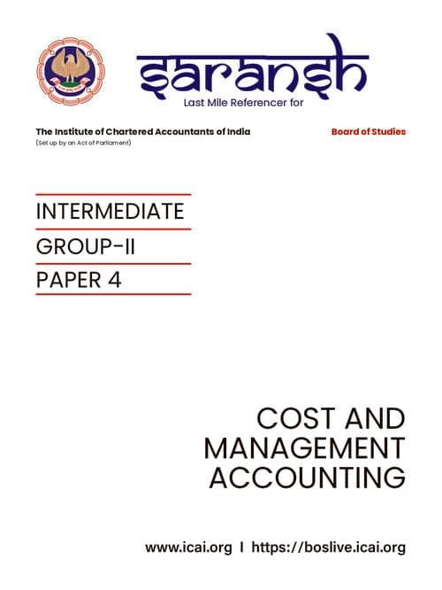First page of Costing Summary Notes - SARANSH