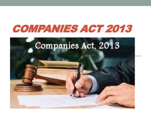 First page of THE COMPANIES ACT,2013