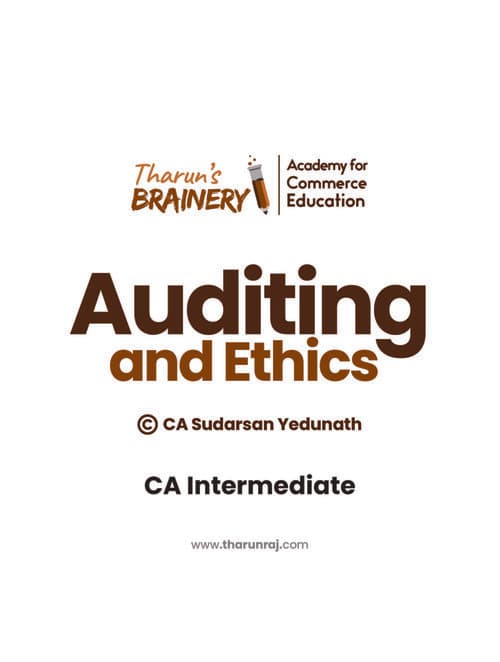First page of Bank audit notes for ca inter
