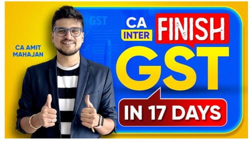 First page of Basics of gst ca inter