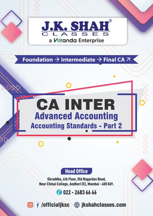 First page of Advanced Accounting Book - J K Shah Accounting Standards Part - 2