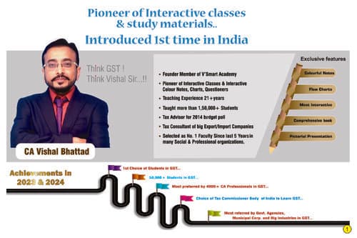 First page of CA Vishal Bhattad || GST Chart Book || CA Inter || Jan'26