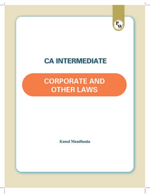 First page of Corporate and Other Laws Fully Printed notes