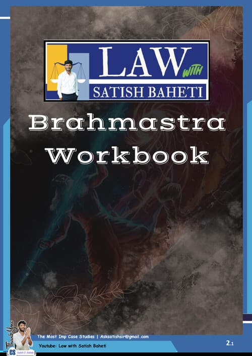 First page of Law Workbook - Practice Questions