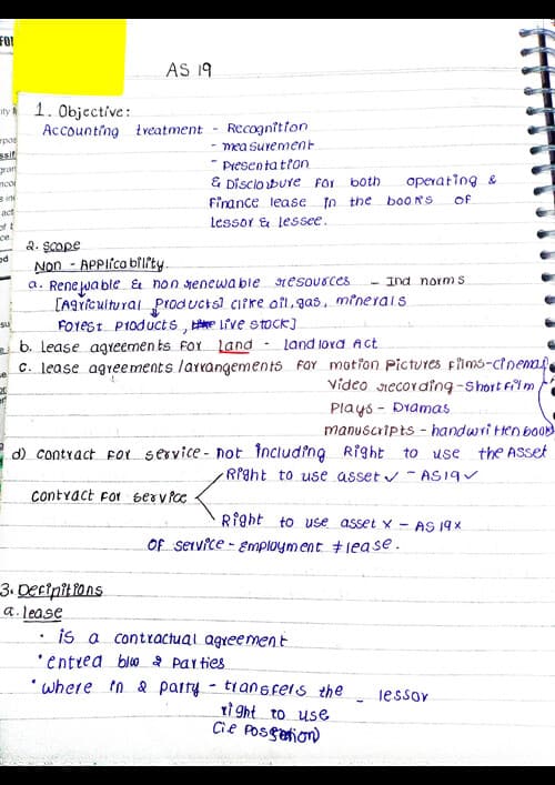 First page of AS19 leases