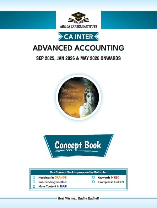 First page of Advanced Accounts Concept Notes - AIR1CA Best Concept Notes
