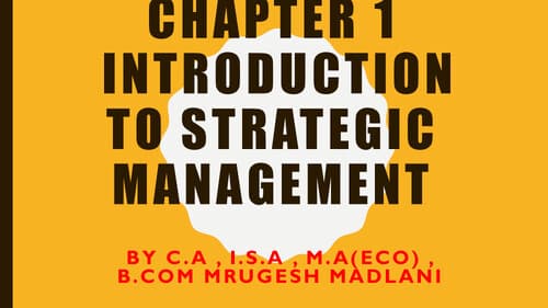 First page of Introduction to SM Notes - CA Mrugesh Madlani Chart Book & Revision Notes