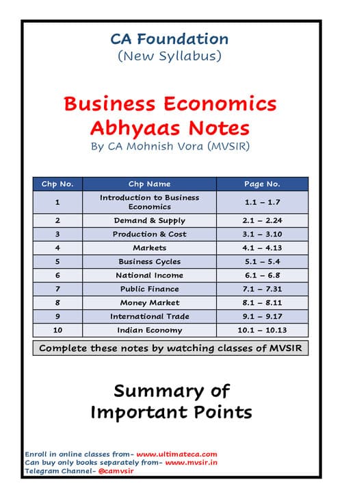 First page of Business economics