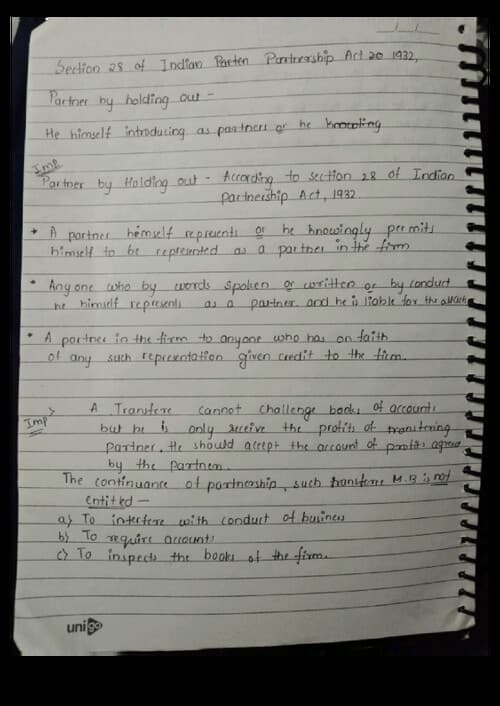 First page of Some imp and repeated questions of business law practice writing