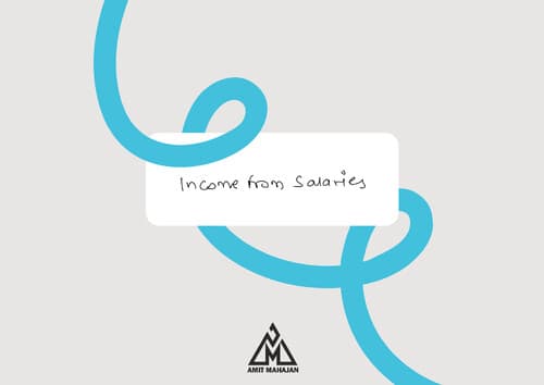 First page of Income from salaries ca inter -CA AMIT MAHAJAN