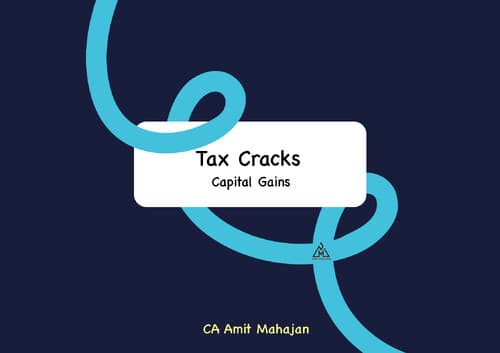 First page of Capital gains for ca inter -CA AMIT MAHAJAN